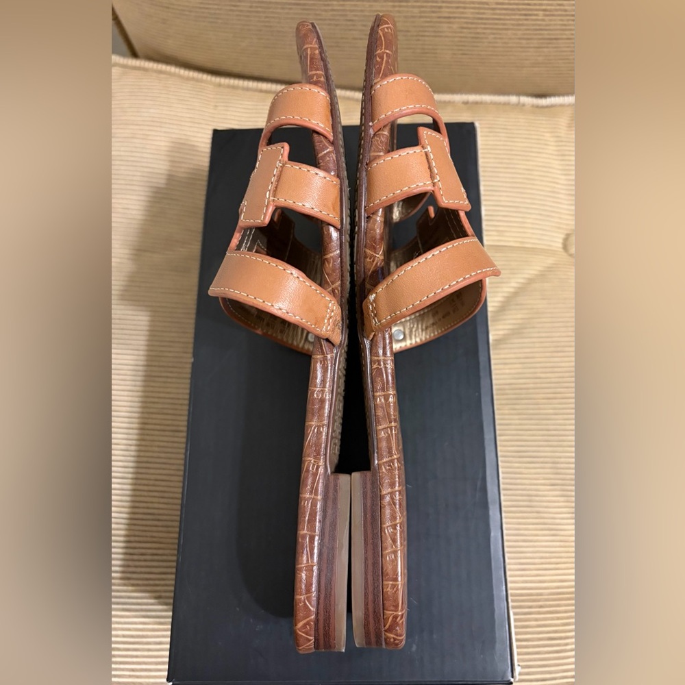 🔥NWT Sam Edelman Bay Slide Sandal in Saddle Brown - Size 8.5 - Picture 14 of 15